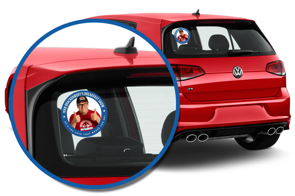 Official Ivan Brackenbury - "Brimlington Hospital Radio" Stickers (4 Pack) - Car Stickers & PVC Stickers