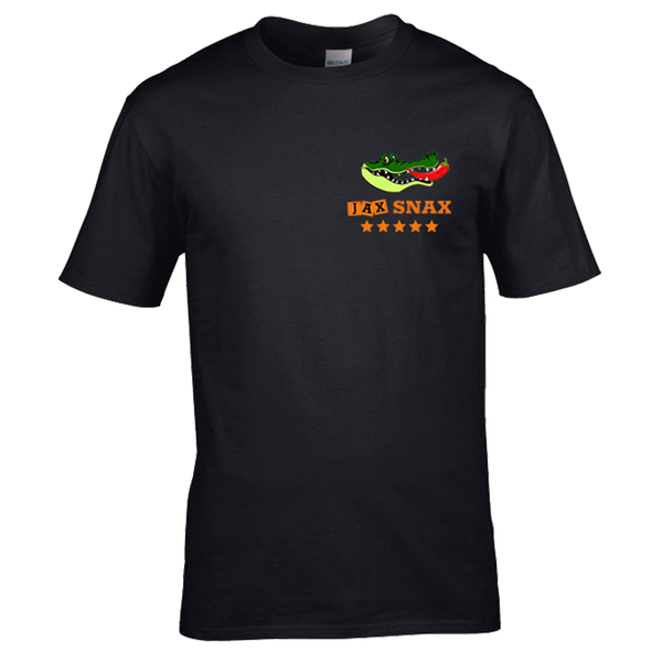 Jax Snax Premium T-Shirt  (Black Unisex Tee)