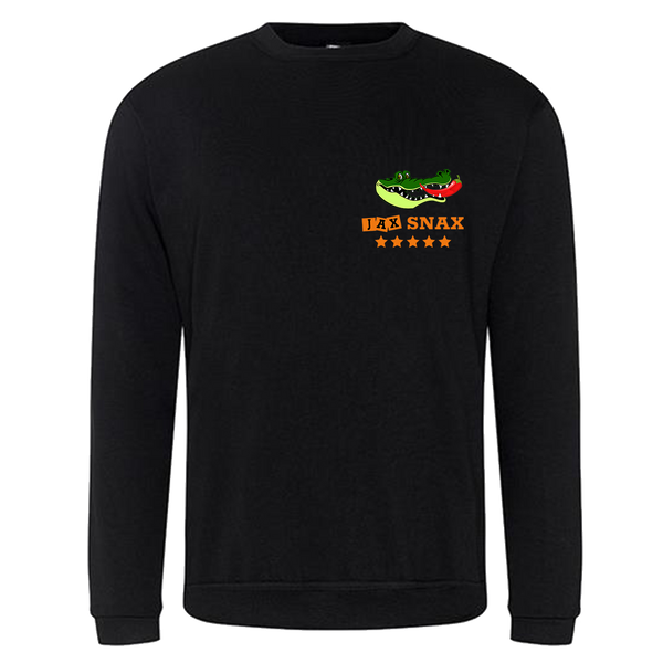Jax Snax Contrast Sweatshirt (Black - No Hood)