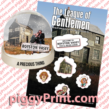 Don't Touch The Precious Things - League of Gentlemen ULTIMATE Fan Pack - Includes Snow Globe and 5 x Limited Edition Pin Badges