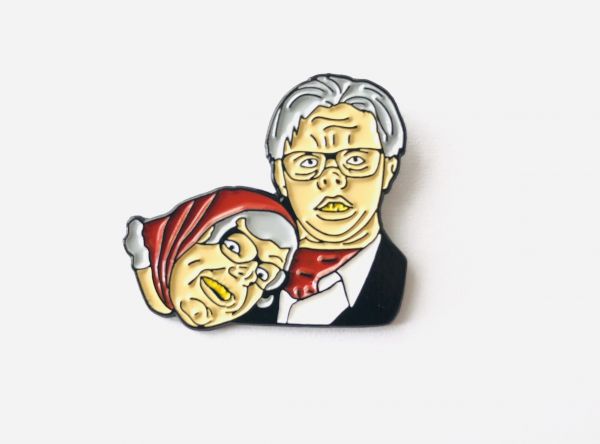 Edward and Tubbs Limited Edition 'Enamel Filled' Die Cast Metal Badge - League of Gentlemen Style Pin Badge